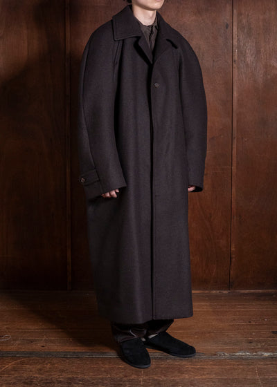 HED MAYNER COAT DARK BROWN HMMD10010AHD311