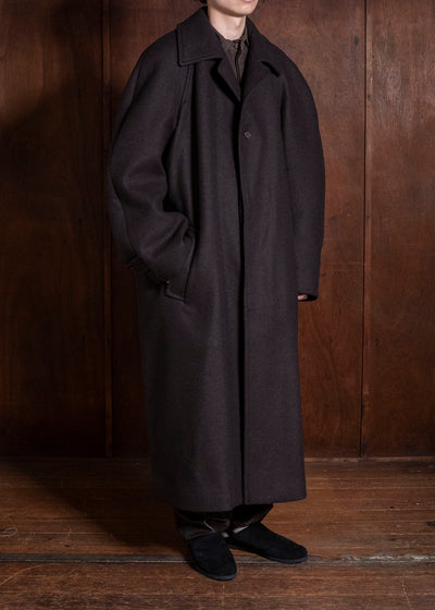 HED MAYNER COAT DARK BROWN HMMD10010AHD311