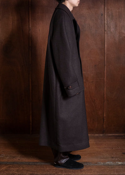 HED MAYNER COAT DARK BROWN HMMD10010AHD311