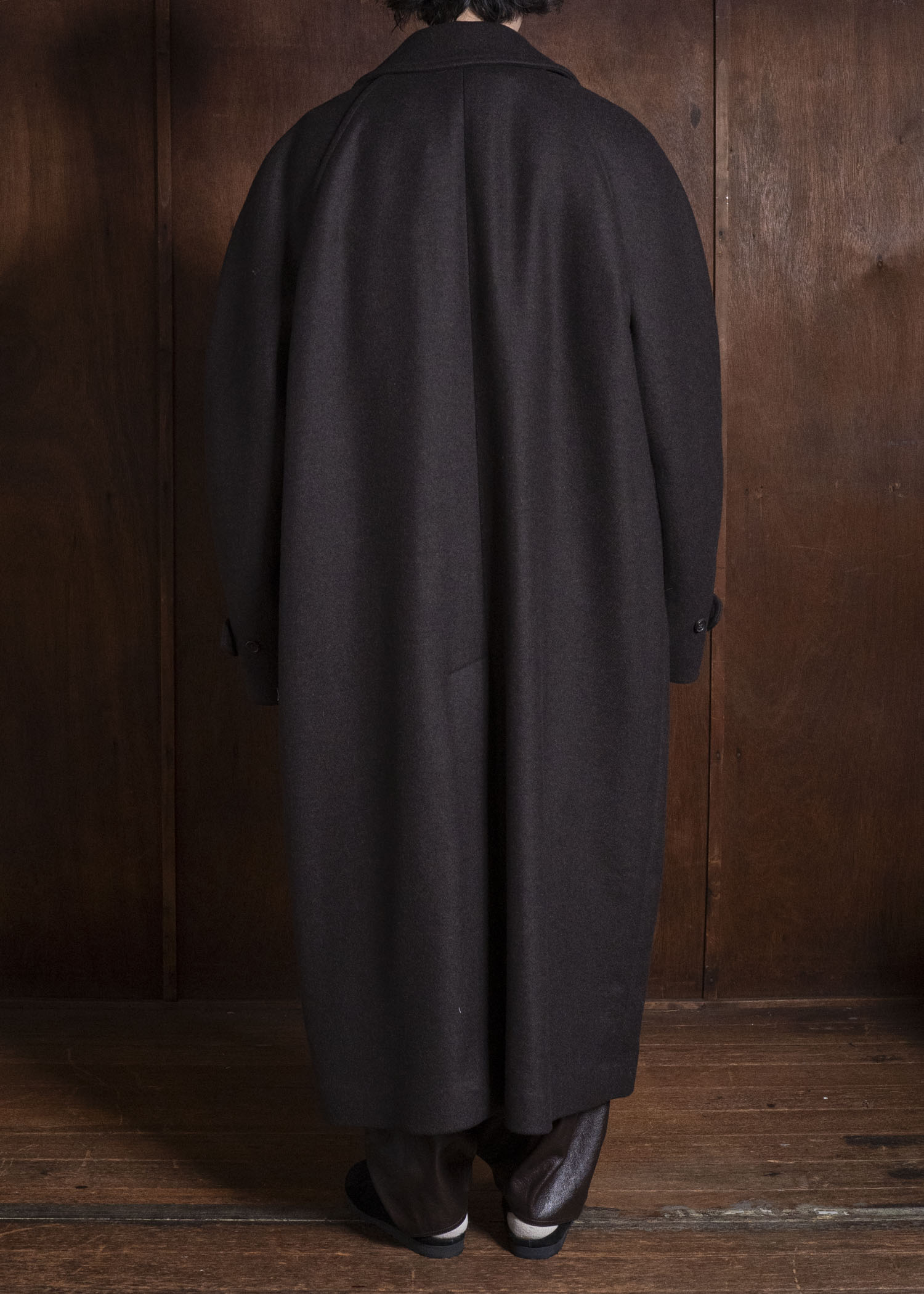 HED MAYNER COAT DARK BROWN HMMD10010AHD311