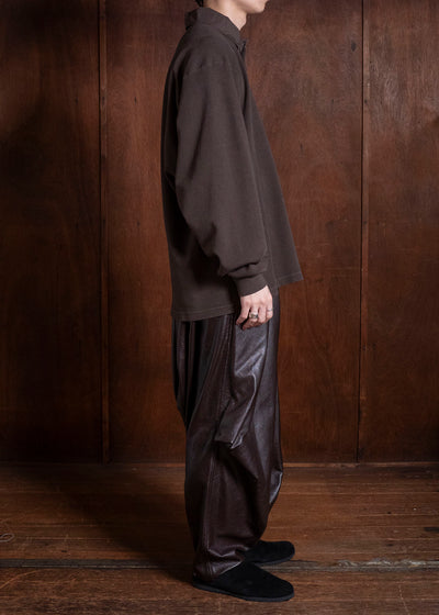 HED MAYNER PANTSFAUZ LEATHER PANTS BROWN HMMD30070THD334
