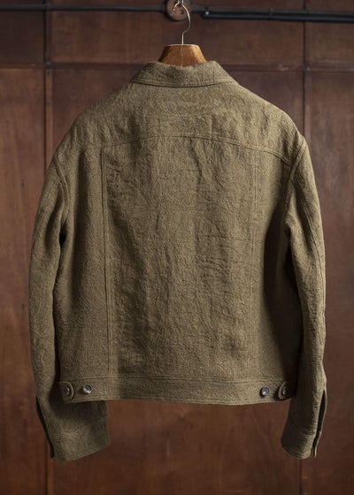 ZIGGY CHEN 0M2520908 CROPPED JACKET 54-OLIVE