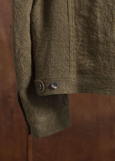 ZIGGY CHEN 0M2520908 CROPPED JACKET 54-OLIVE