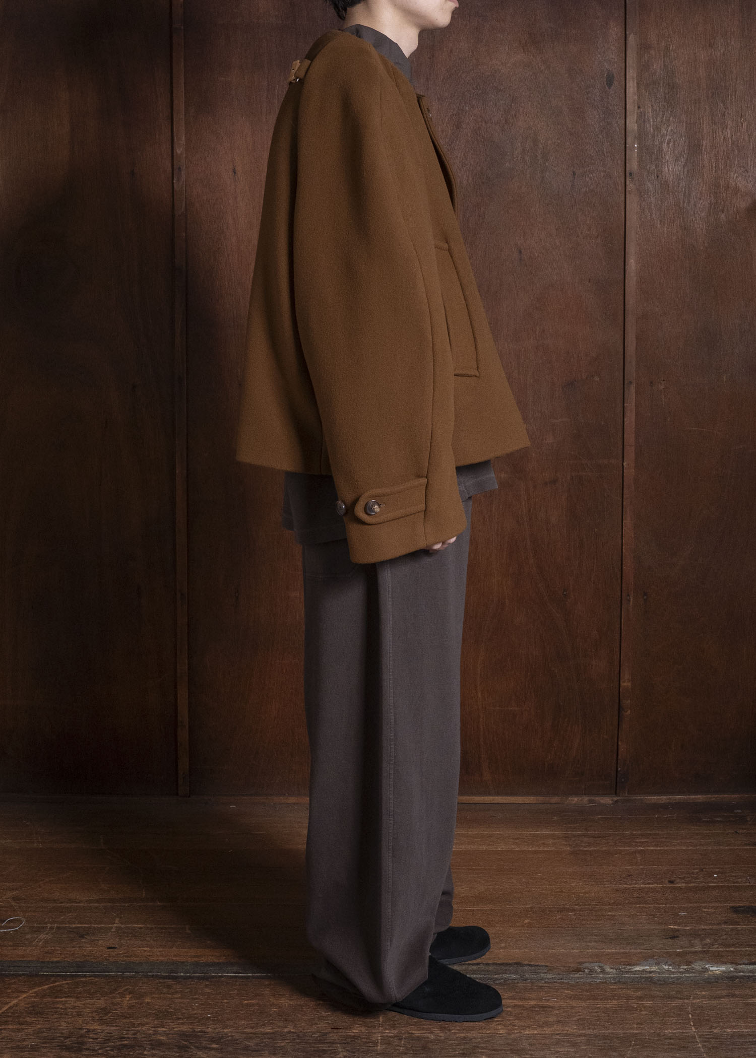 HED MAYNER EMBROIDERED SWEATSHIRT TROUSERS BROWN HMMD70014RHD325