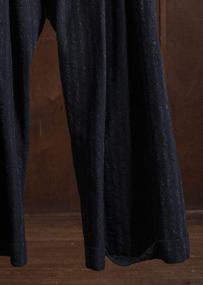 JAN-JAN VAN ESSCHE COTTON WOOL STRIPE PANTS