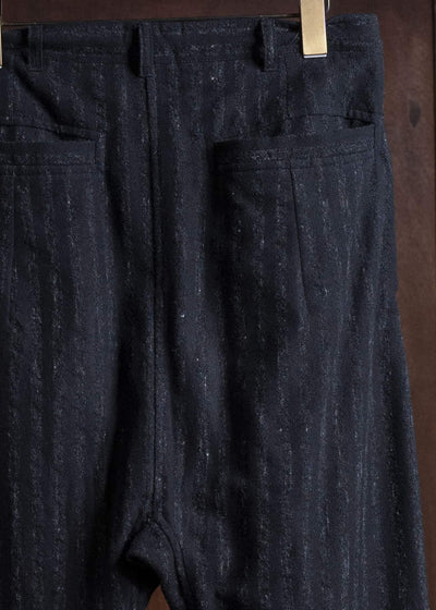 JAN-JAN VAN ESSCHE COTTON WOOL STRIPE PANTS