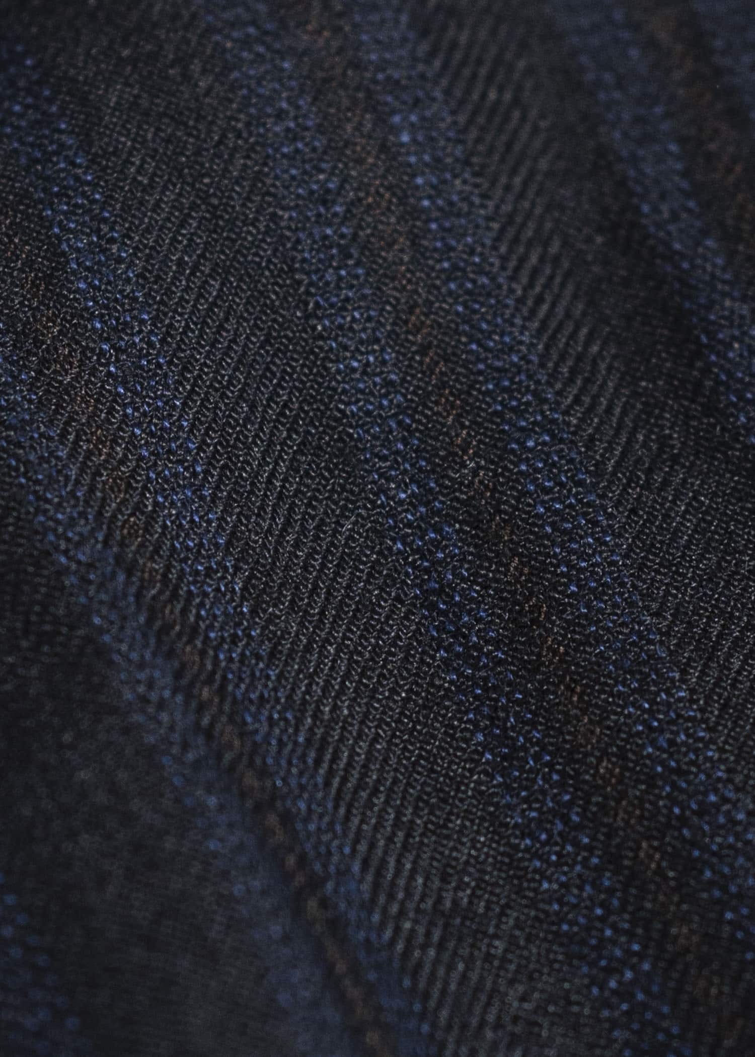 ZIGGY CHEN 0M2520911 SPREAD COLLAR CROPPED JACKET 04-BLACK X DARK BLUE