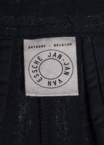 JAN-JAN VAN ESSCHE COTTON WOOL STRIPE PANTS