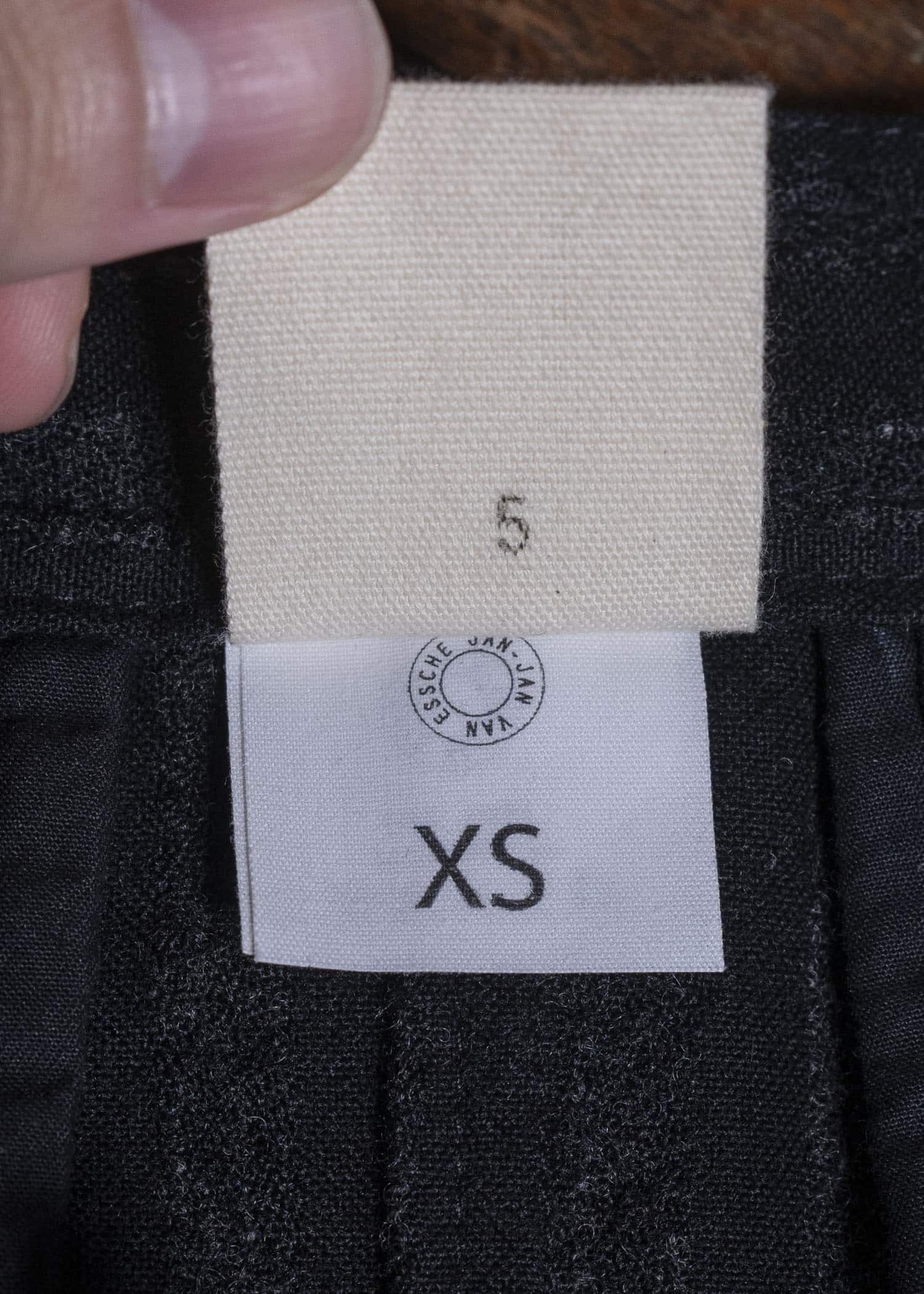 JAN-JAN VAN ESSCHE COTTON WOOL STRIPE PANTS