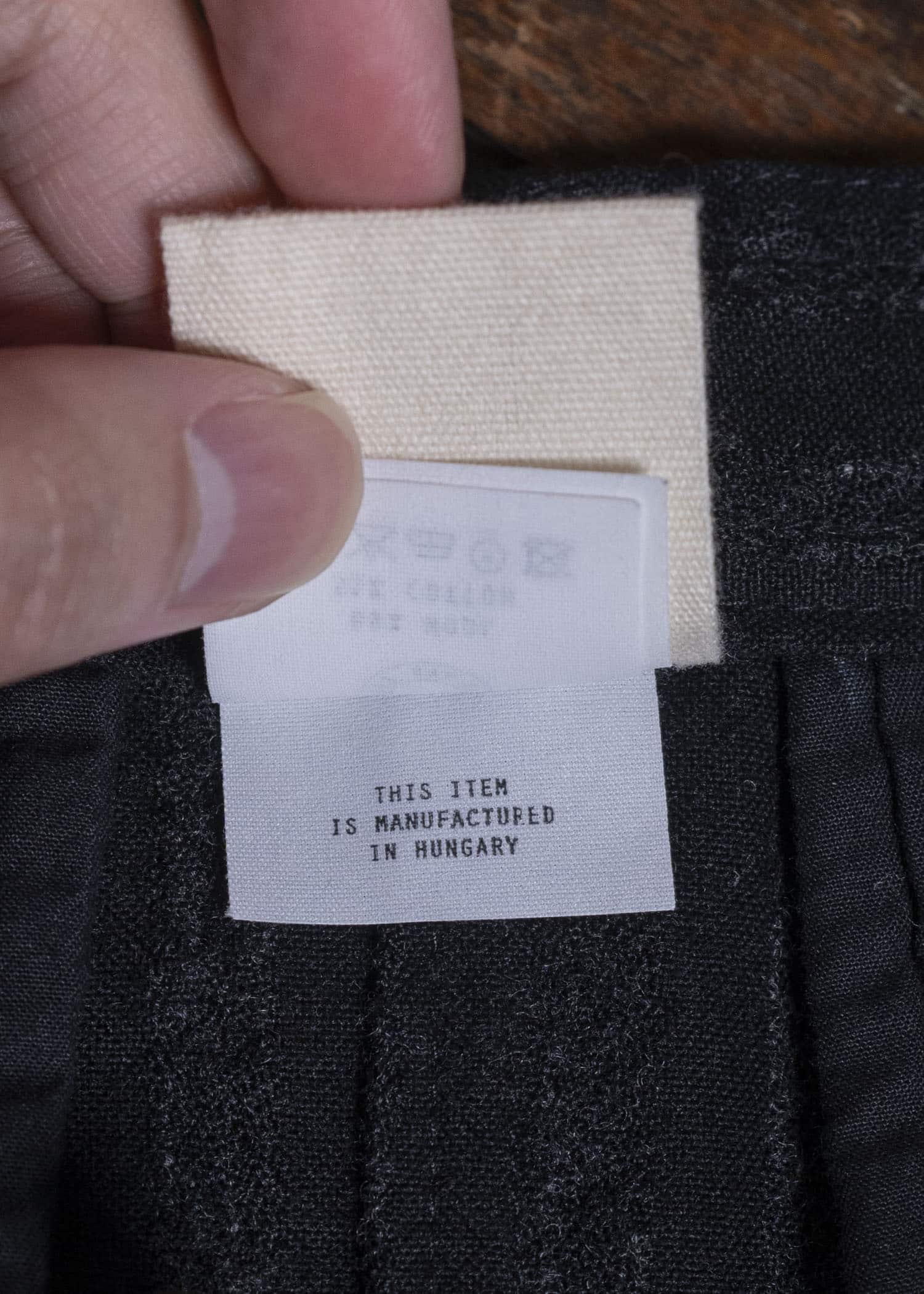 JAN-JAN VAN ESSCHE COTTON WOOL STRIPE PANTS