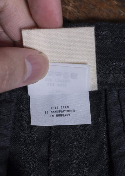 JAN-JAN VAN ESSCHE COTTON WOOL STRIPE PANTS