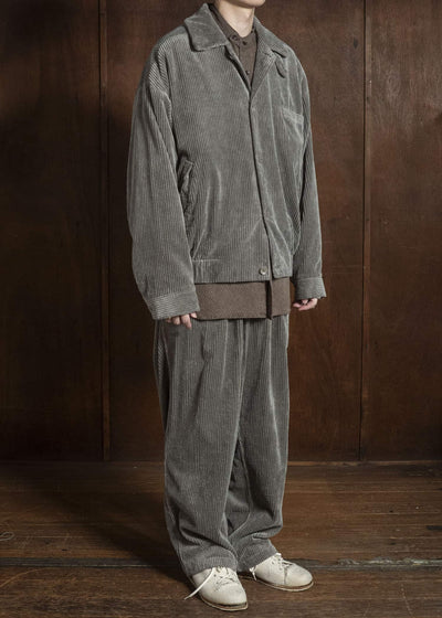 MARK.S MS0103 EASY WIDE PANTS SHIIKI - MUD