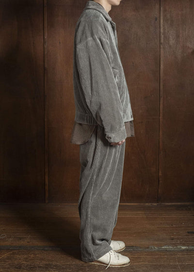 MARK.S MS0103 EASY WIDE PANTS SHIIKI - MUD