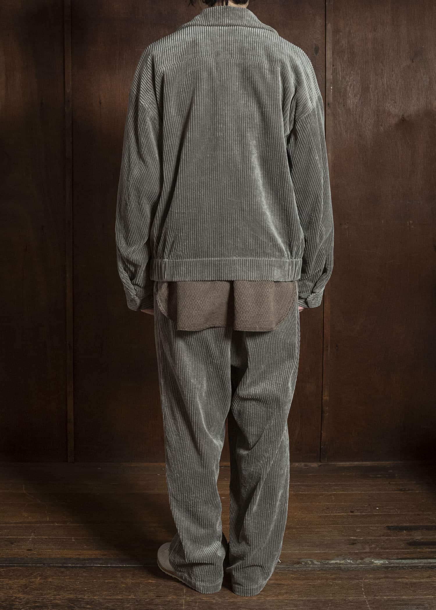 MARK.S MS0103 EASY WIDE PANTS SHIIKI - MUD