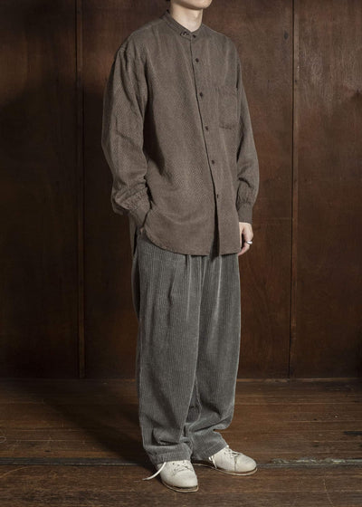 MARK.S MS0109 DRESS BAND SHIRT MUD - DYEING