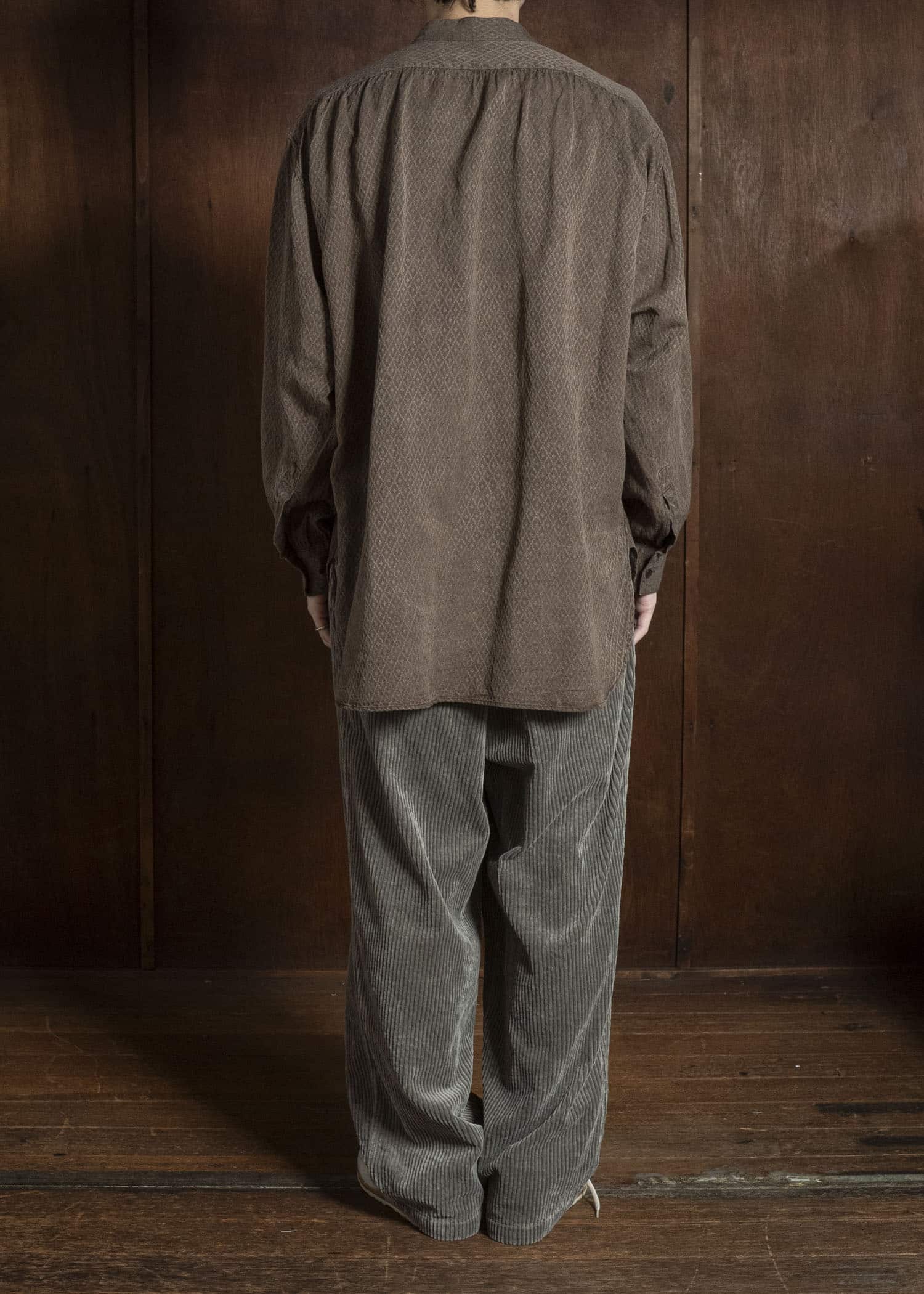 MARK.S MS0109 DRESS BAND SHIRT MUD - DYEING