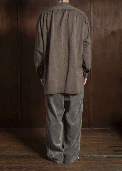 MARK.S MS0109 DRESS BAND SHIRT MUD - DYEING