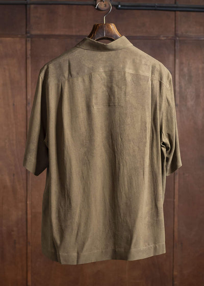 ZIGGY CHEN 0M2520710 CLASSIC SHORT SLEEVE SHIRT 54-OLIVE