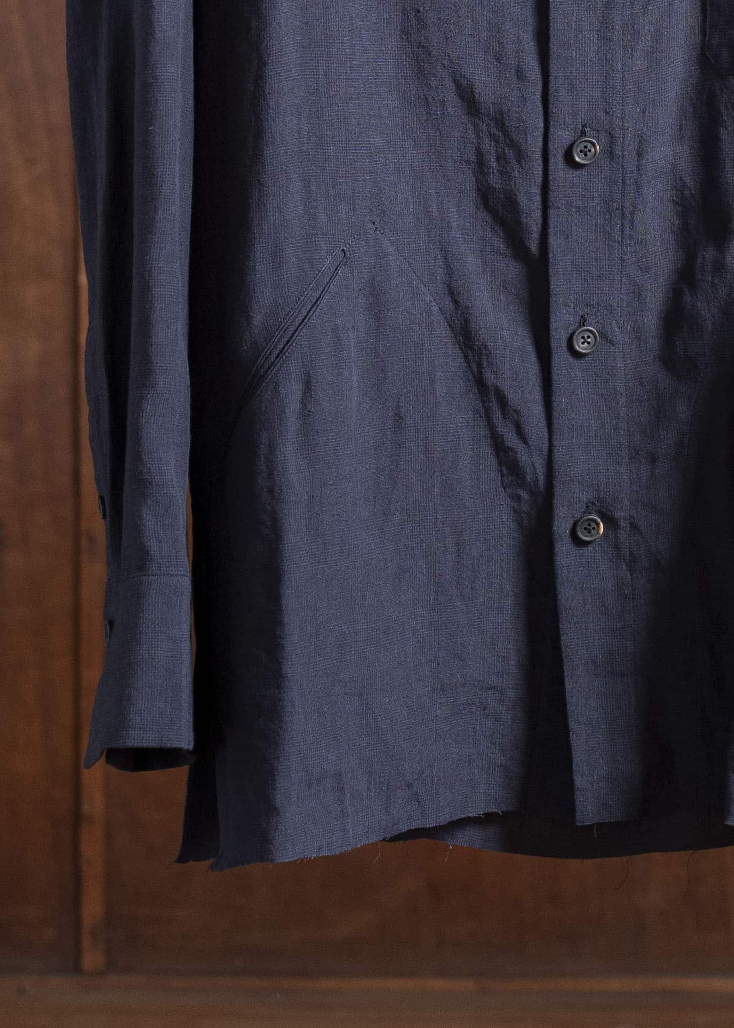 ZIGGY CHEN 0M2520706 OVERSIZED SHIRT 25-MIDNIGHT BLUE