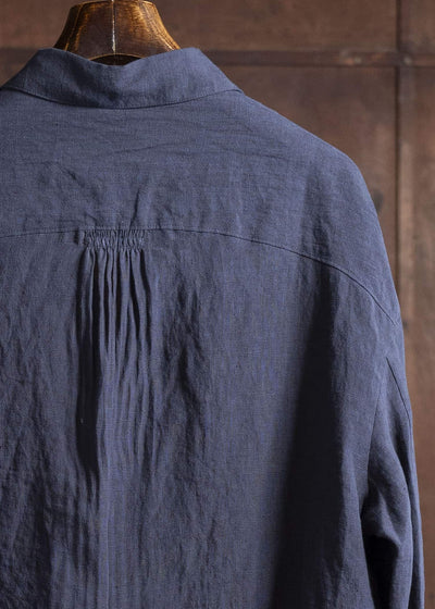 ZIGGY CHEN 0M2520706 OVERSIZED SHIRT 25-MIDNIGHT BLUE