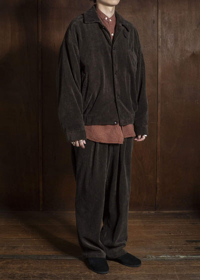 MARK.S MS0103 EASY WIDE PANTS MUD - DYEING