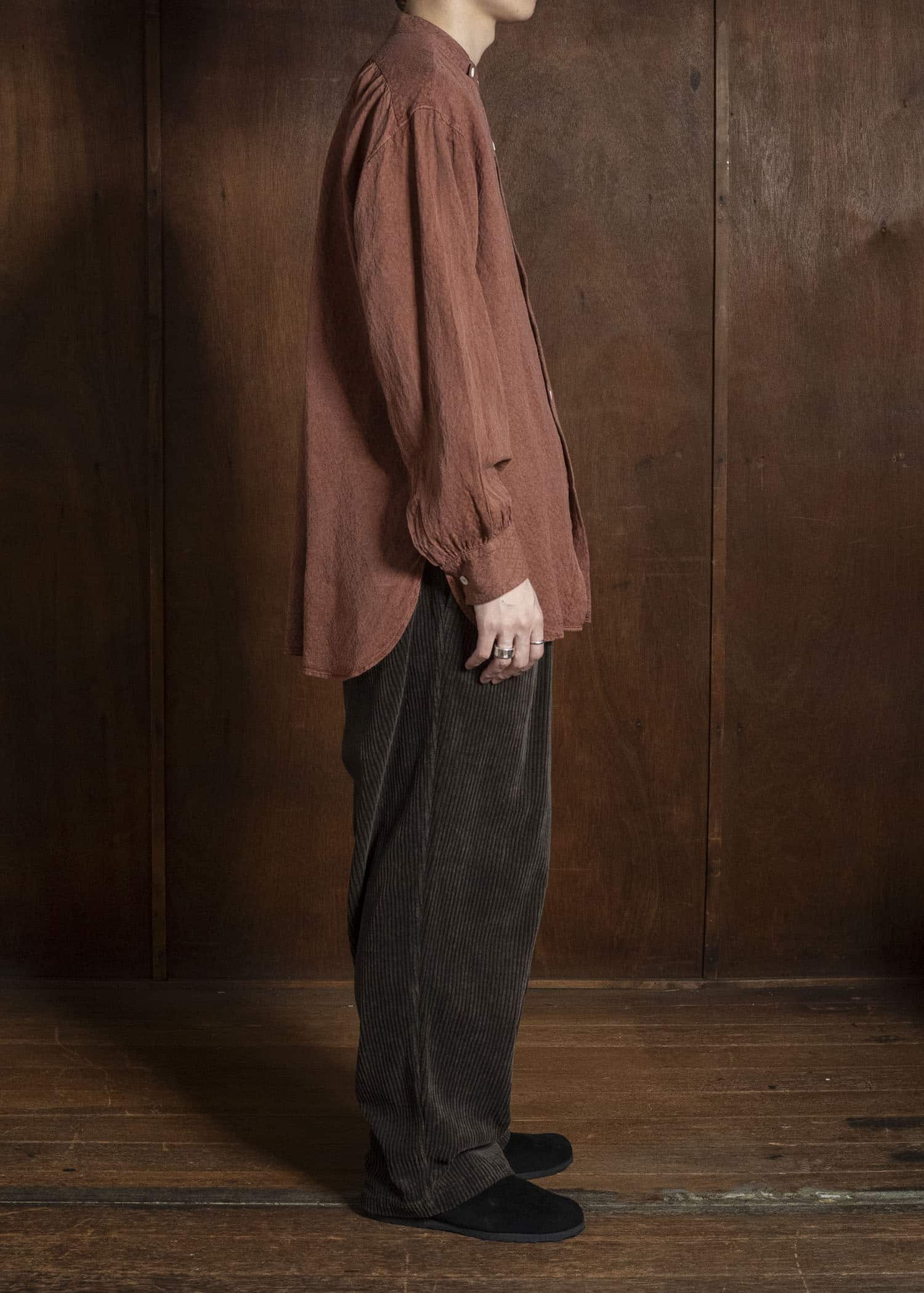 MARK.S MS0109 DRESS BAND SHIRT TEICHIGI WOOD