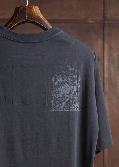 ZIGGY CHEN 0M2520209 DIGITAL PRINT T-SHIRT 04-INDIGO BLACK