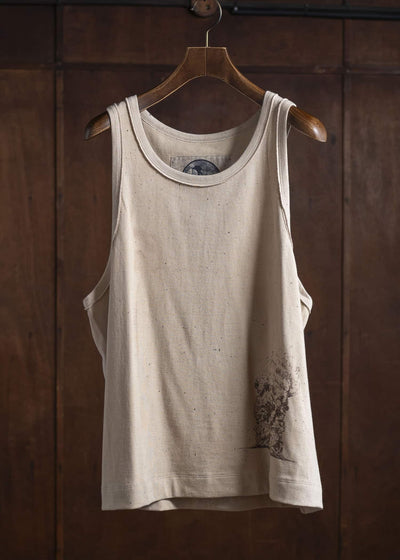 ZIGGY CHEN 0M2520208 DIGITAL PRINT TANK TOP 12-WHEAT