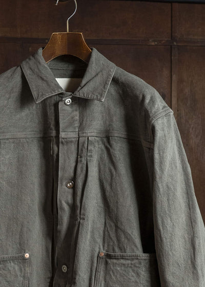 YOKO SAKAMOTO YS-26SS-17-MUGWORT Pleats Jacket MUGWORT