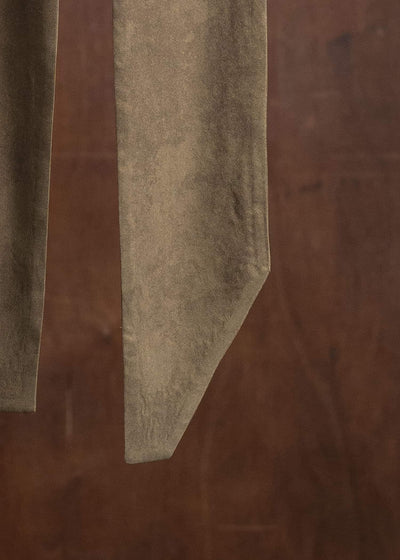 ZIGGY CHEN 0M2525002 LONG SILK SCARF 54-OLIVE