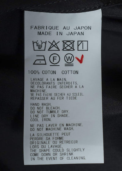 YOHJI YAMAMOTO COSTUME D’HOMME Standard Shirt HP-B83-050-2