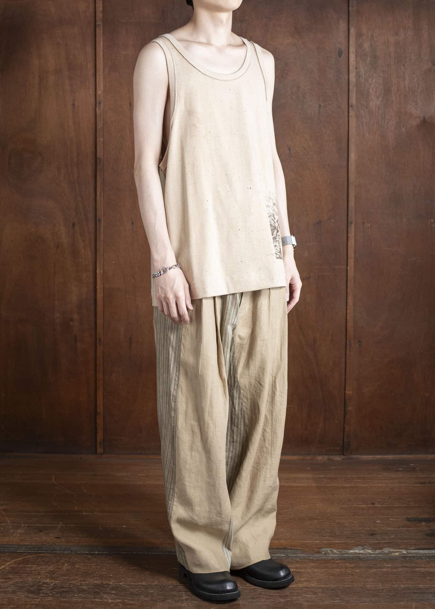 ZIGGY CHEN 0M2520208 DIGITAL PRINT TANK TOP 12-WHEAT