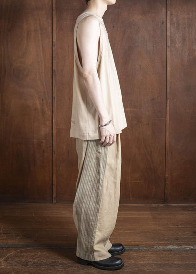 ZIGGY CHEN 0M2520208 DIGITAL PRINT TANK TOP 12-WHEAT