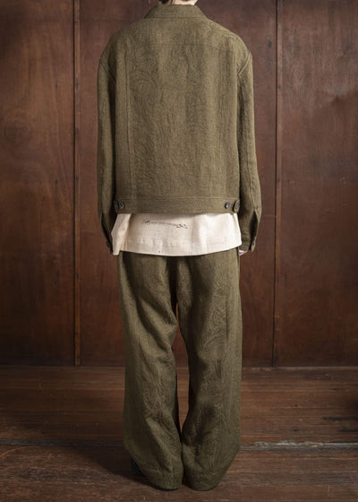 ZIGGY CHEN 0M2520908 CROPPED JACKET 54-OLIVE