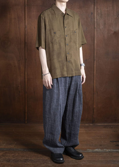 ZIGGY CHEN 0M2520710 CLASSIC SHORT SLEEVE SHIRT 54-OLIVE