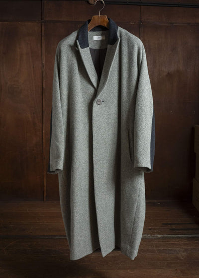 amachi. AY19C-2096 Covered Coat -019 Gray Green