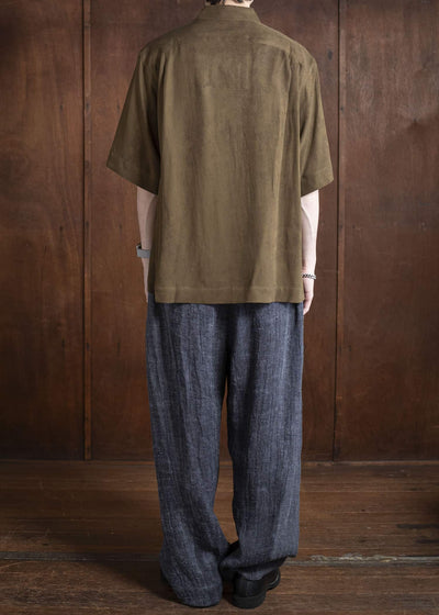 ZIGGY CHEN 0M2520710 CLASSIC SHORT SLEEVE SHIRT 54-OLIVE