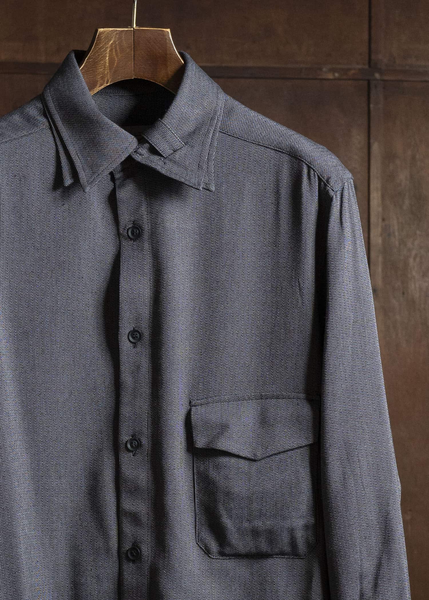 YOHJI YAMAMOTO POUR HOMME Double Collar Shirt HO-B27-208-1