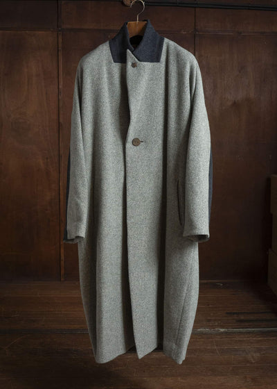 amachi. AY19C-2096 Covered Coat -019 Gray Green