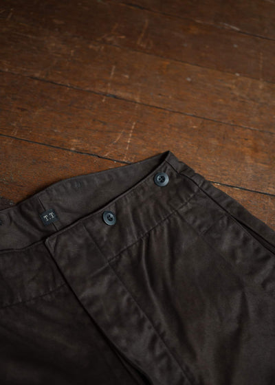 Taiga Takahashi Railroad Trousers Mud Dyed Brown Lot.214