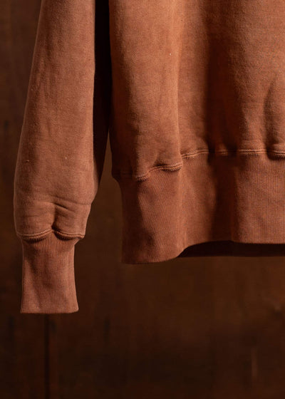 Taiga Takahashi Sweat Shirt Lot.603 Techi Tree Dyed Brown