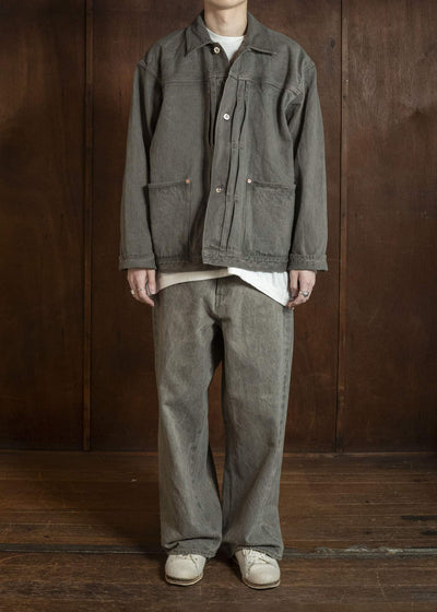 YOKO SAKAMOTO YS-26SS-17-MUGWORT Pleats Jacket MUGWORT