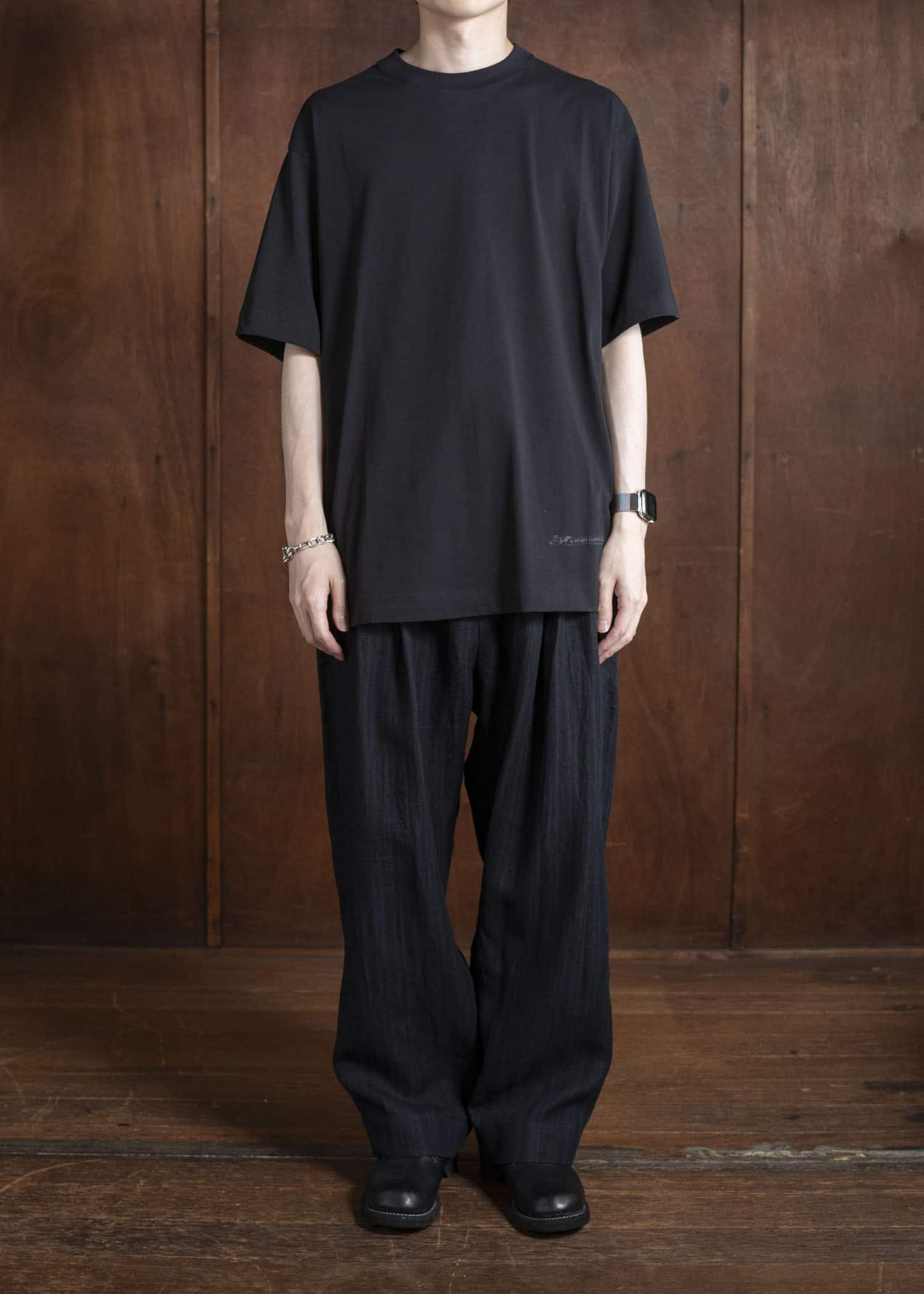 ZIGGY CHEN 0M2520209 DIGITAL PRINT T-SHIRT 04-INDIGO BLACK