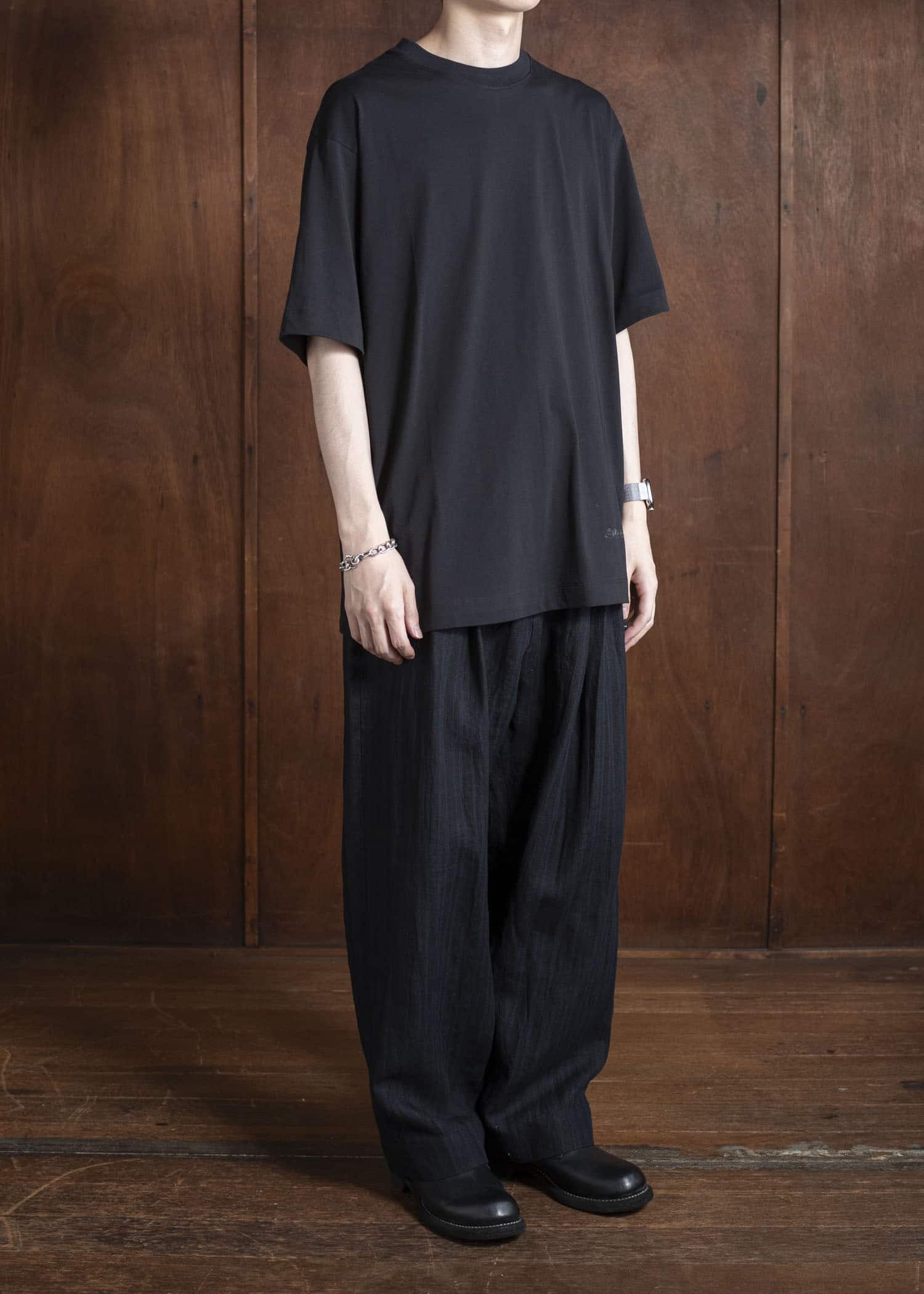 ZIGGY CHEN 0M2520209 DIGITAL PRINT T-SHIRT 04-INDIGO BLACK