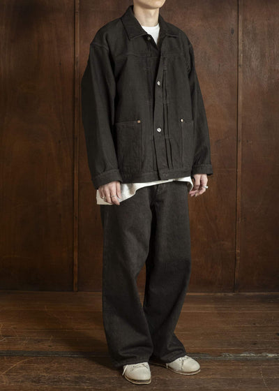 YOKO SAKAMOTO YS-26SS-19-KAKISHIBU 5Pocket Baggy Pants KAKISHIBU