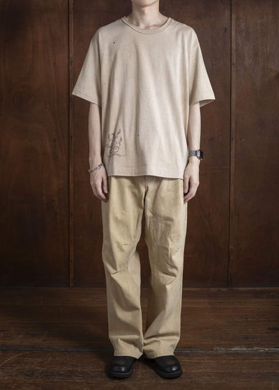 ZIGGY CHEN 0M2520504 STRAGHT LEG TROUSERS 42-LIGHT KHAKI