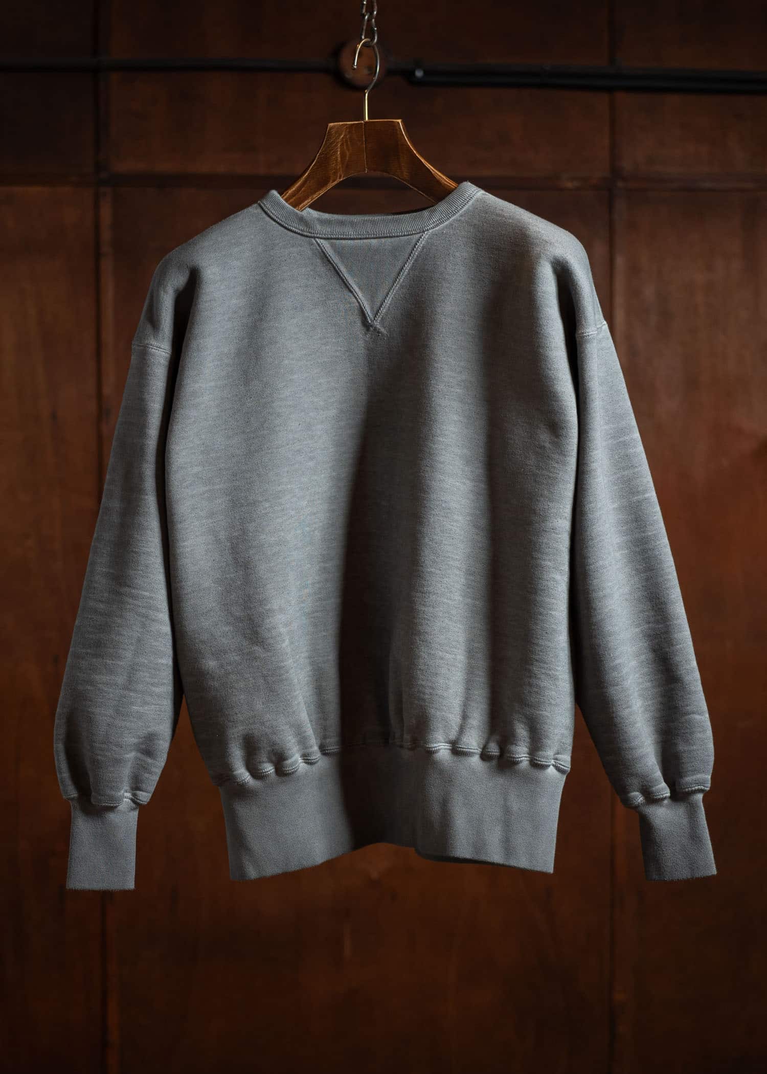 Taiga Takahashi Sweat Shirt Lot. 603  Charcoal Dyed Gray