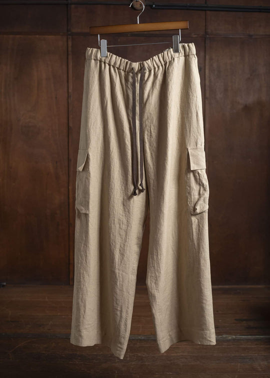 ZIGGY CHEN 0W2520509 DRAWSTRING CARGOS 13-BURLY WOOD