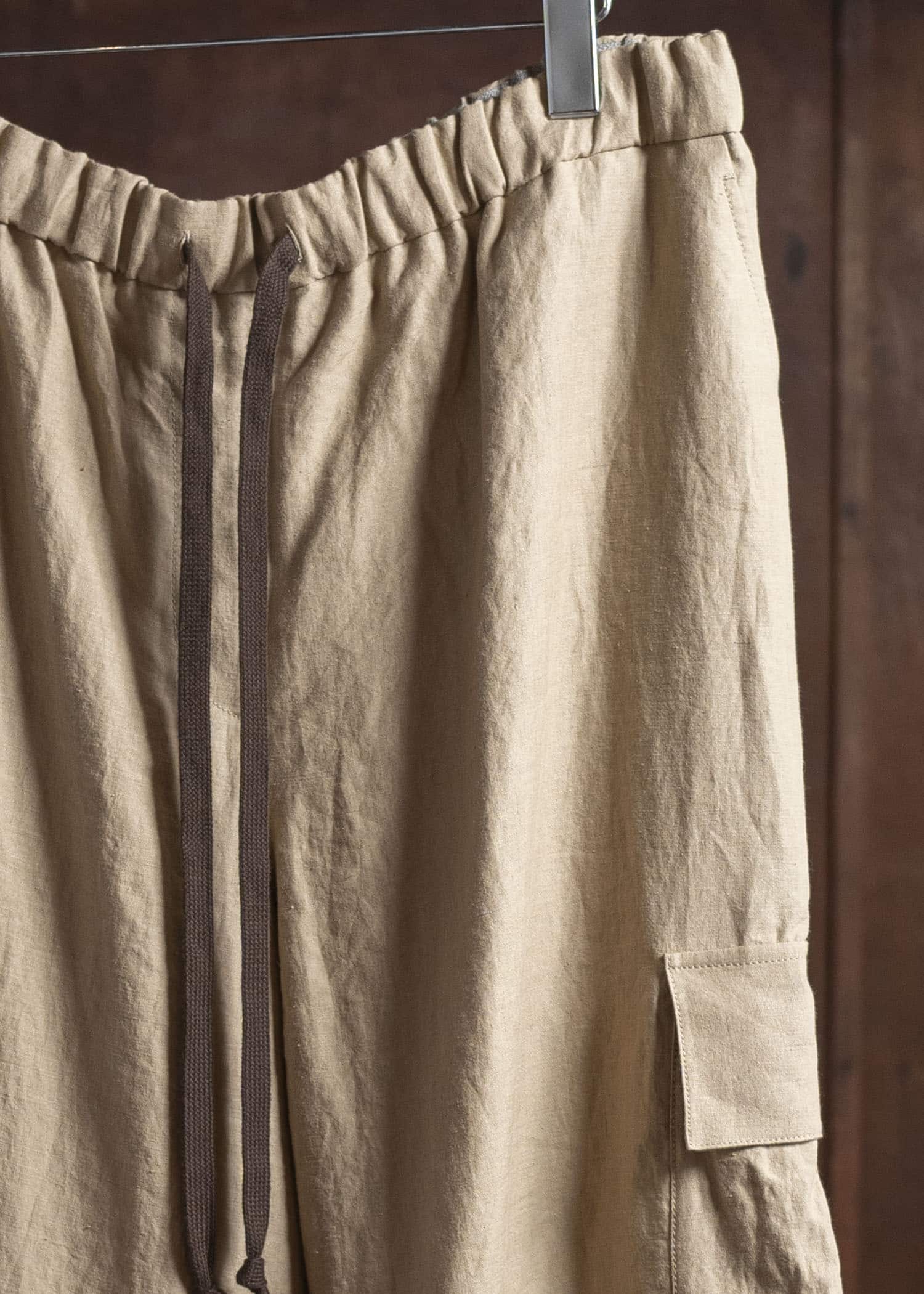 ZIGGY CHEN 0W2520509 DRAWSTRING CARGOS 13-BURLY WOOD