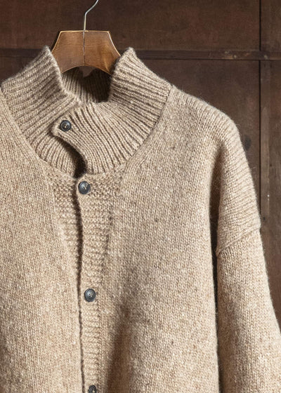 MARK.S MS0083 HAND KNIT CARDIGAN BEIGE
